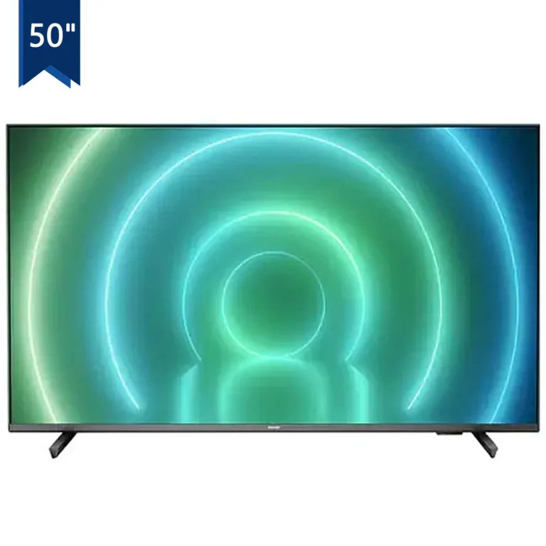 تلویزیون 50 اینچ فیلیپس مدل 50PUT7906 با رزولوشن Ultra HD، هوشمند، دارای فناوری Ambilight