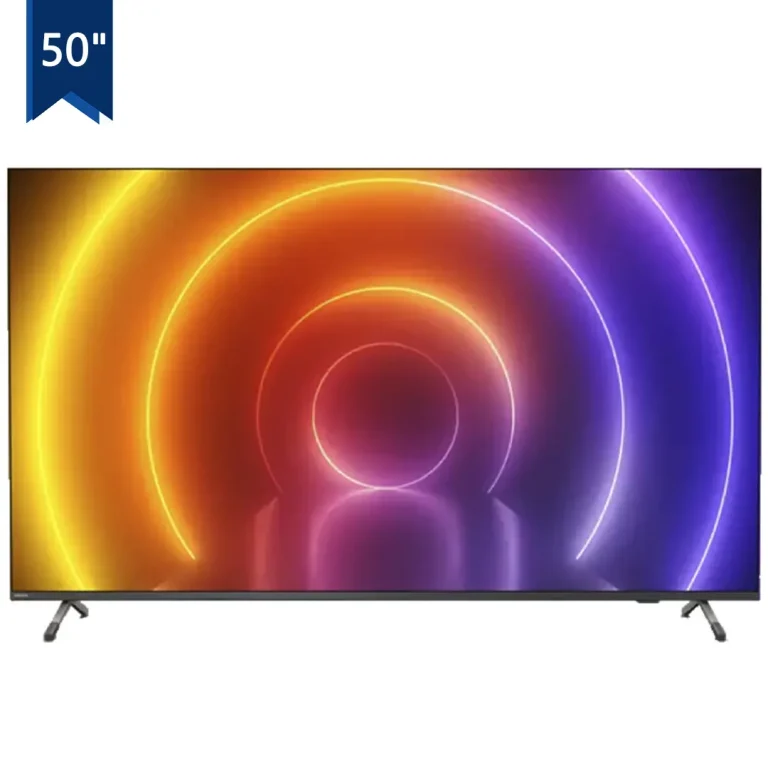 تلویزیون 50 اینچ فیلیپس مدل 50PUT8516 با رزولوشن Ultra HD، هوشمند، دارای فناوری Ambilight